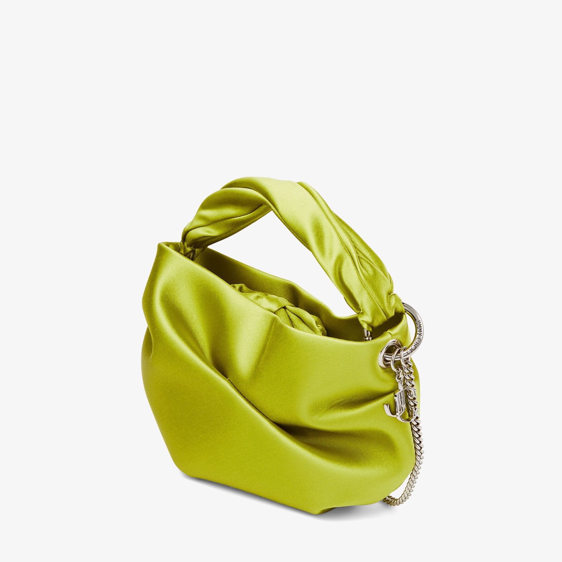 Bonny
Lime Satin Bag with Twisted Handle - 5