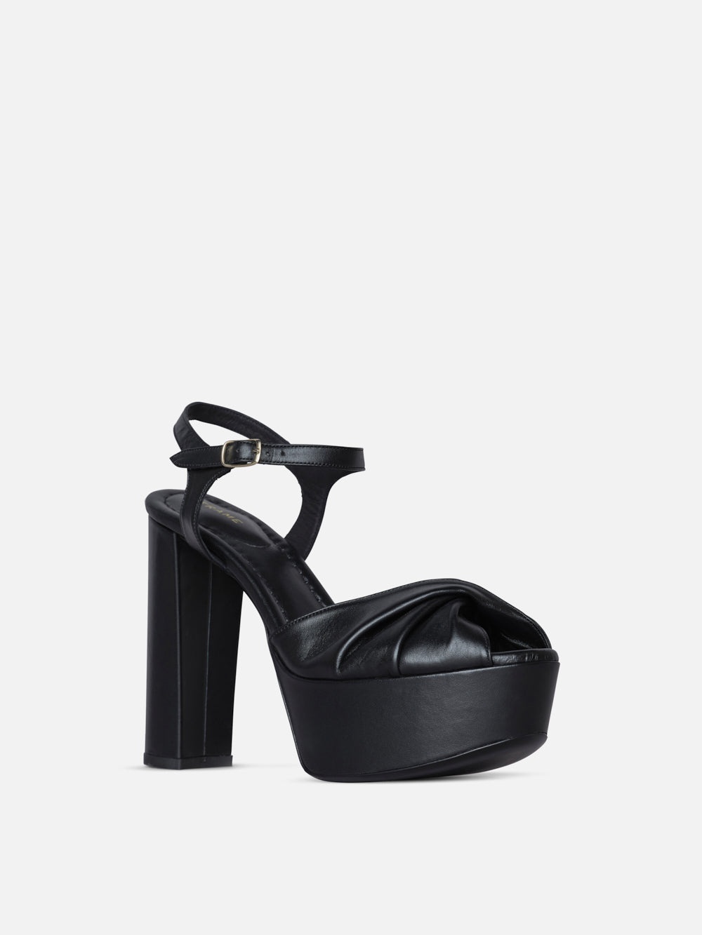 Camille Platform Heel in Black - 3