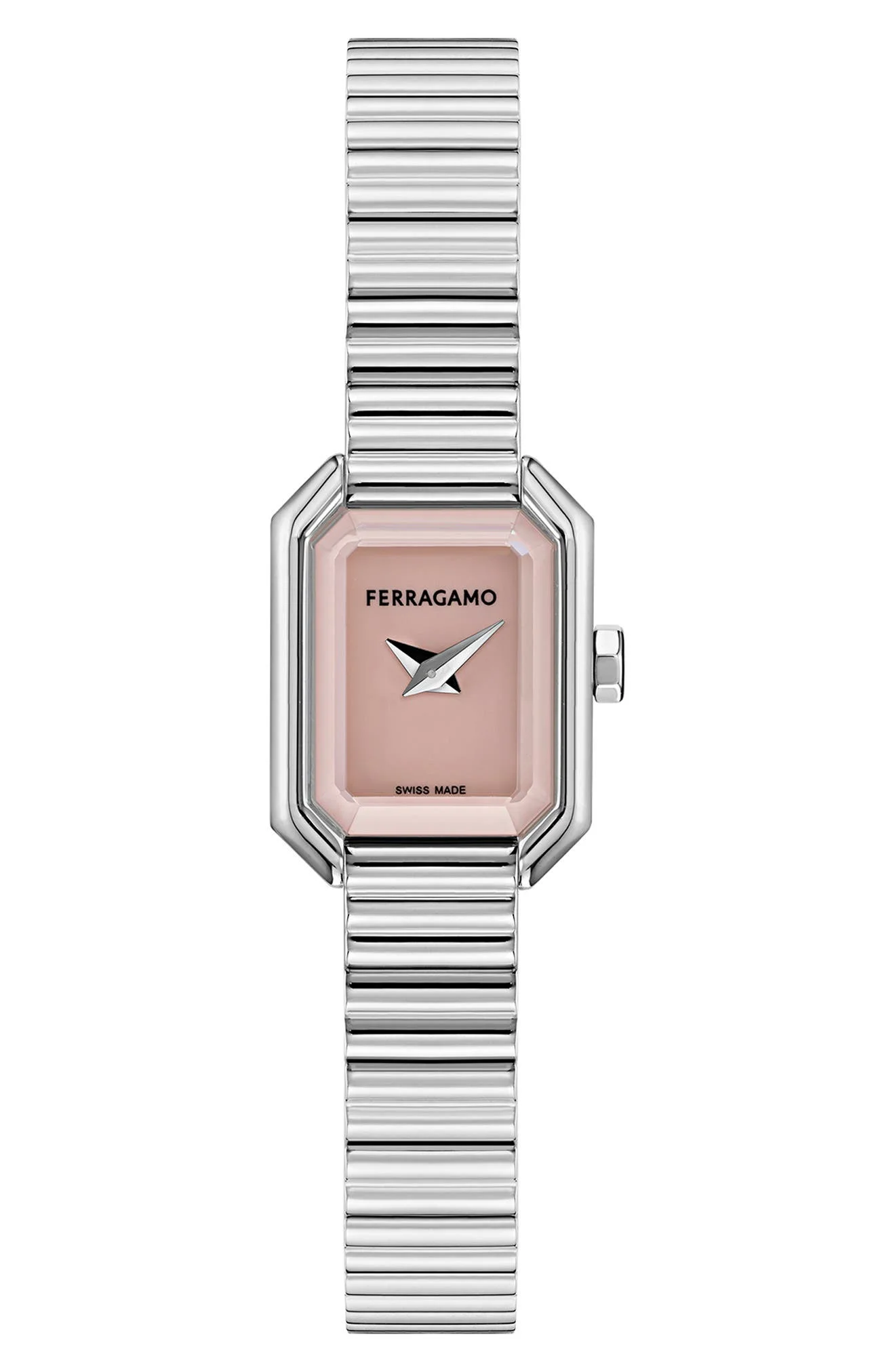 FERRAGAMO Crystal Petite Bracelet Watch, 15mm x 20mm in Pink at Nordstrom - 1