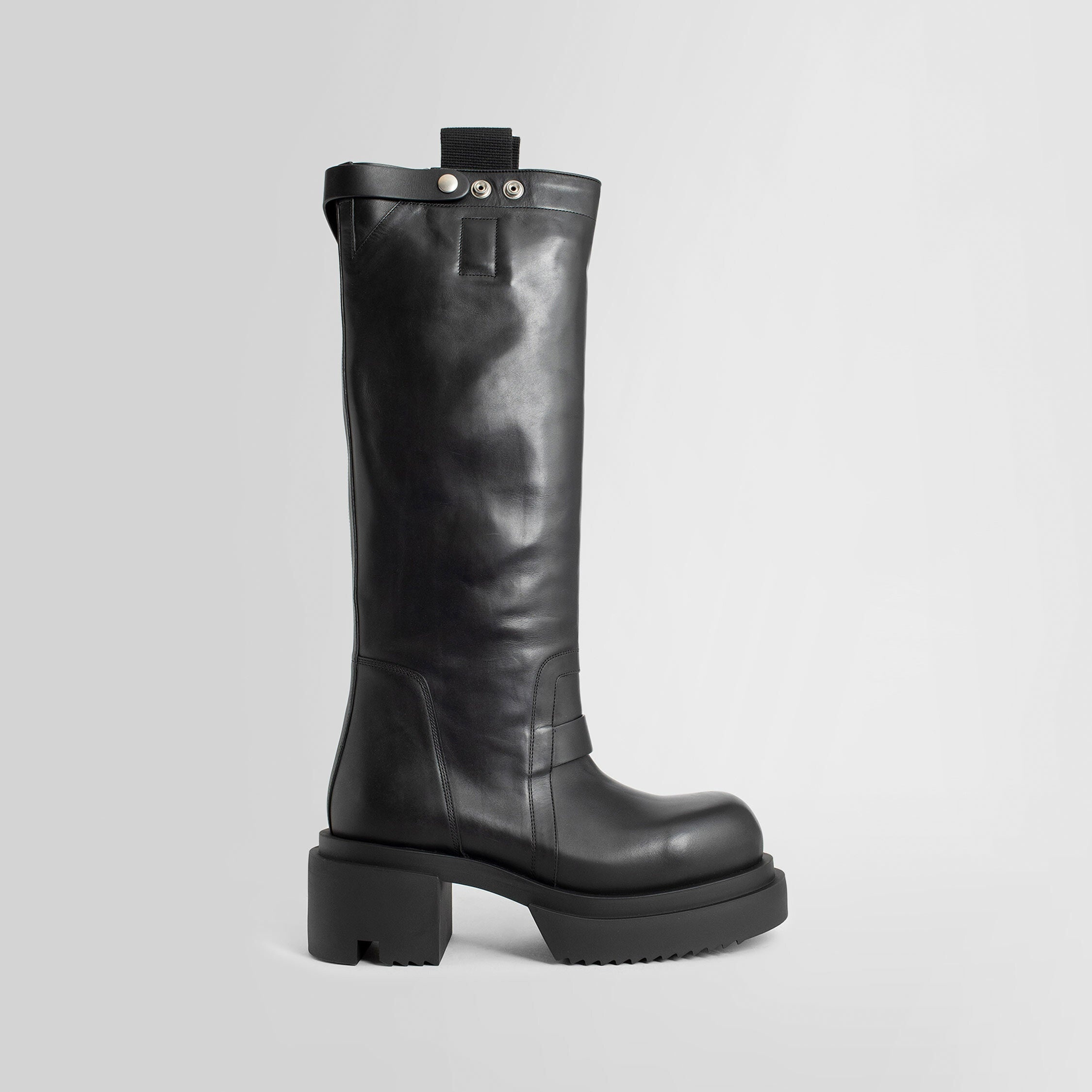 RICK OWENS MAN BLACK BOOTS - 8