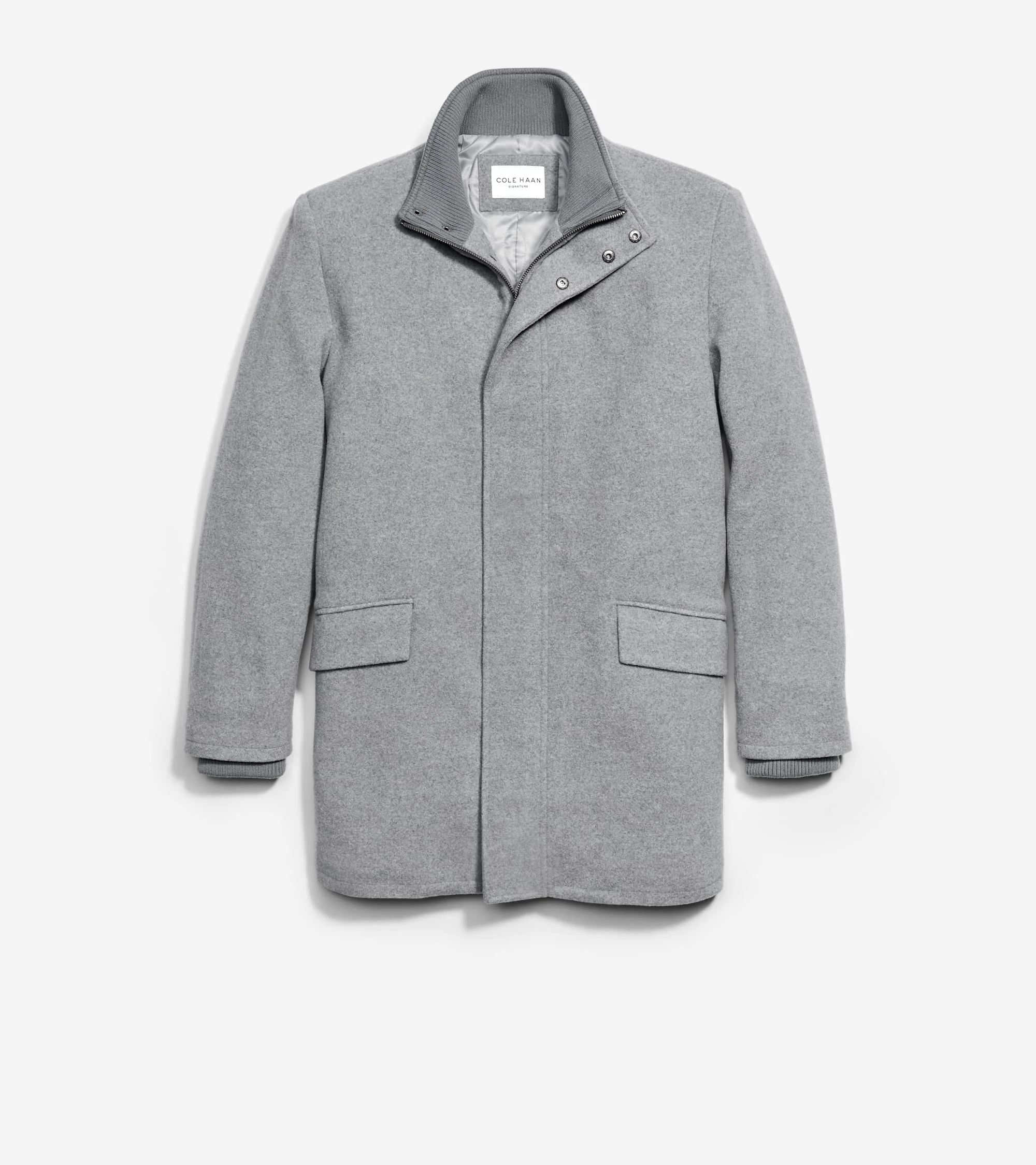 Men's Stand Collar Car Coat - 1