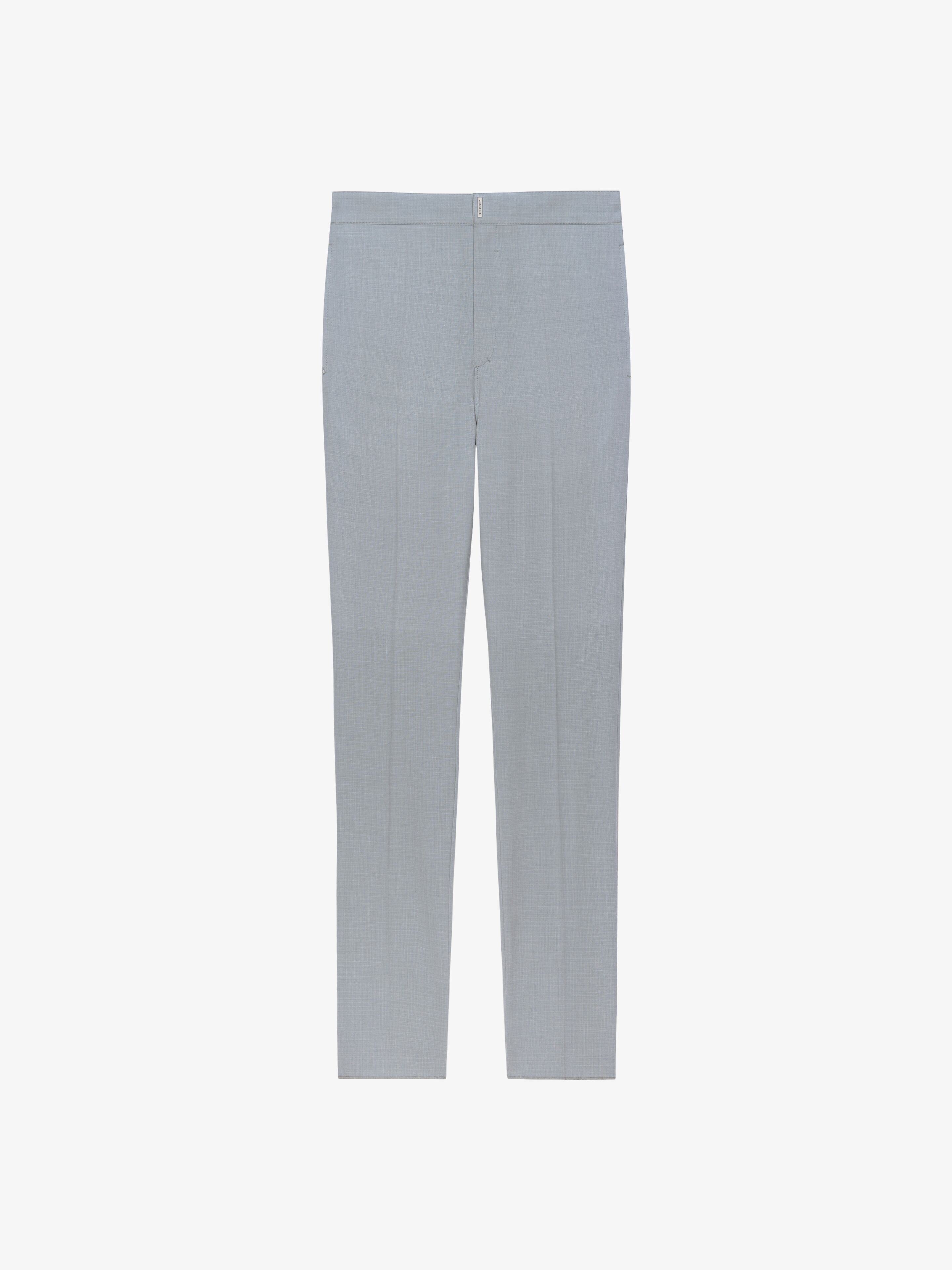 SLIM FIT PANTS IN WOOL - 1