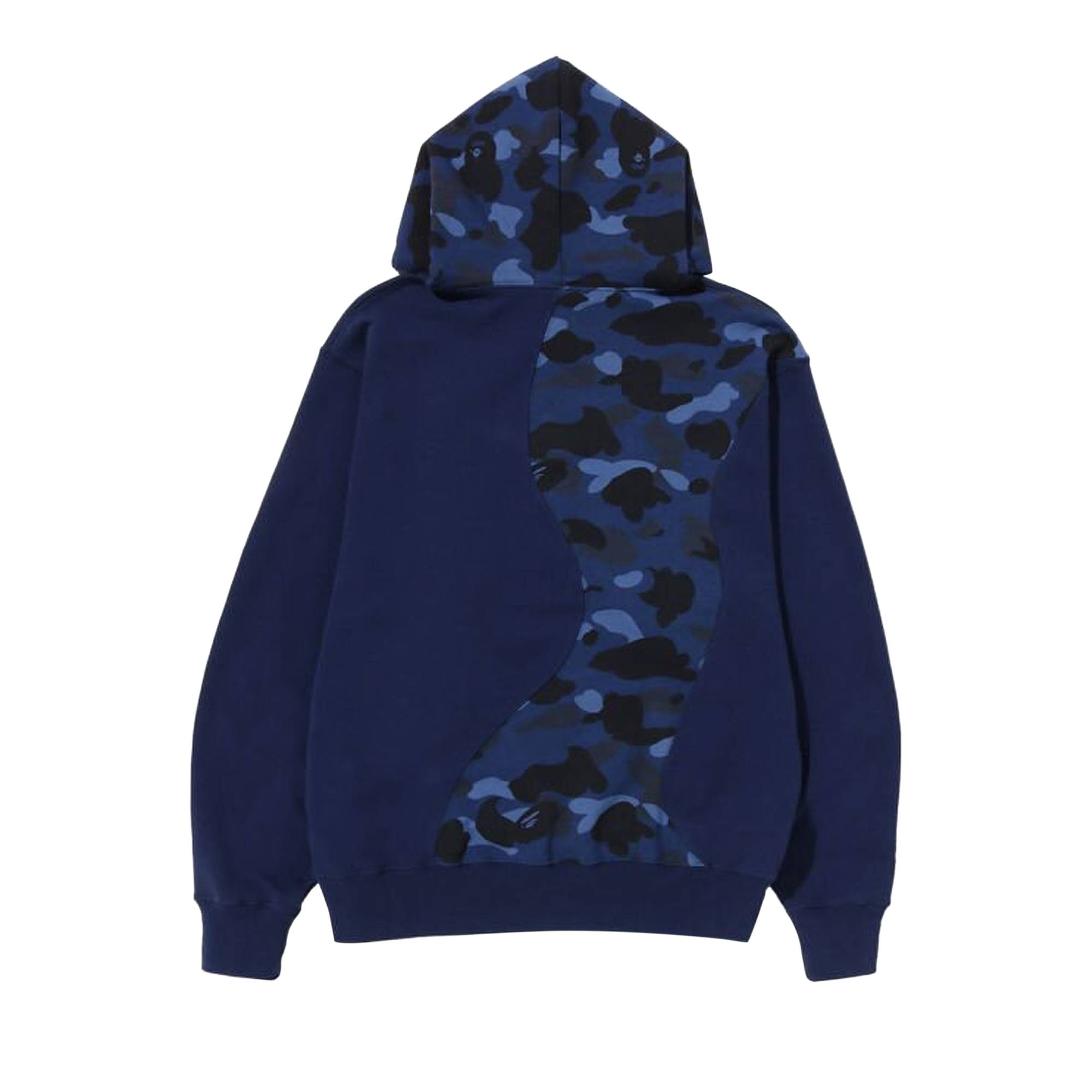BAPE Color Camo College Cutting Relaxed Fit Hoodie 'Navy' - 2