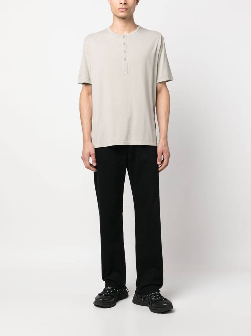 Ten C cotton Henley T-shirt outlook
