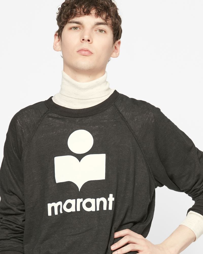 ISABEL MARANT｜LONG-SLEEVED ROUND NECK T-SHIRTS (KIEFFER Kieffer Tee-Shirt Man white | ISABEL MARANT Official online