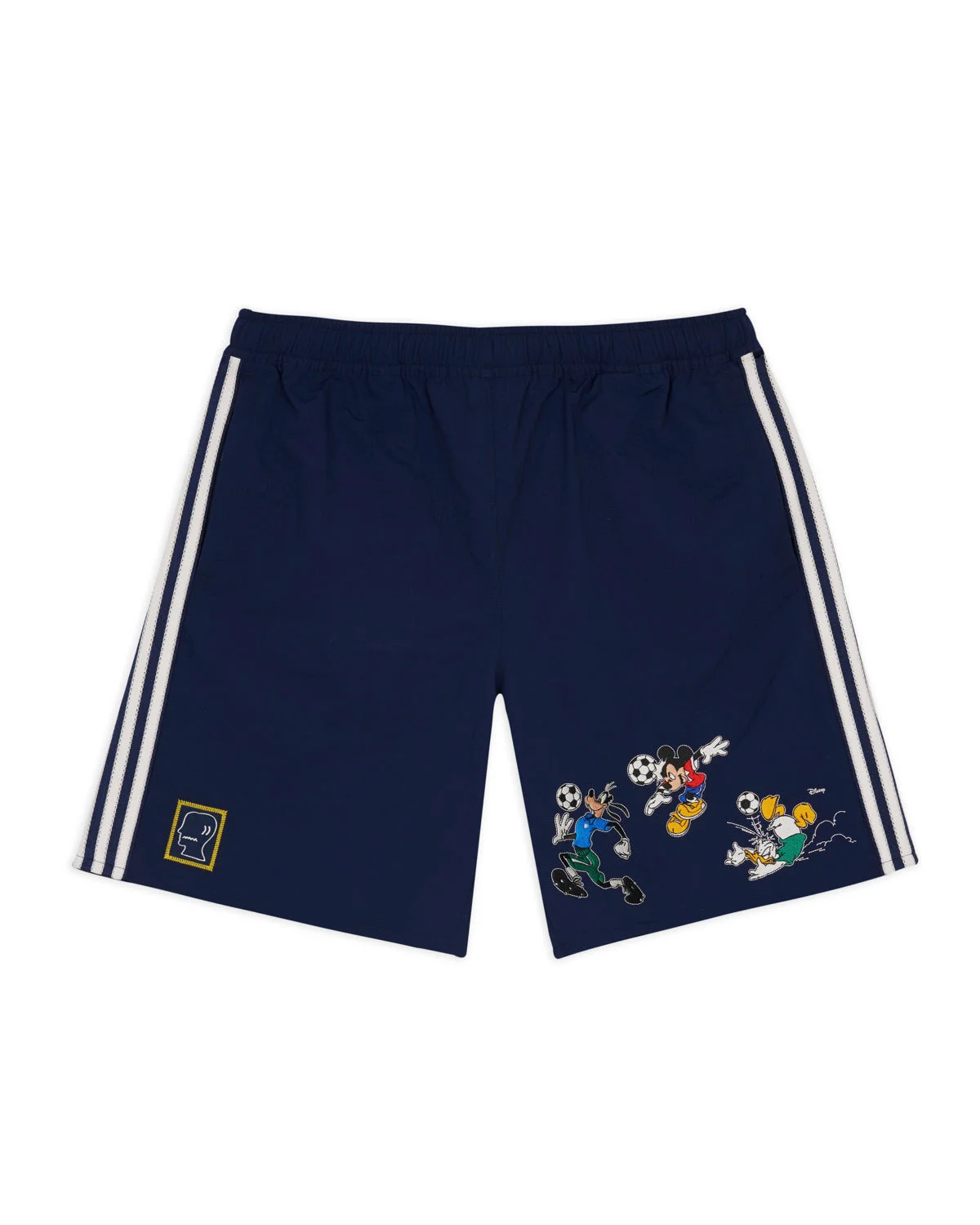 Brain Dead x Disney x Adidas Embroidered Mickey and Friends Track Short - Navy - 1