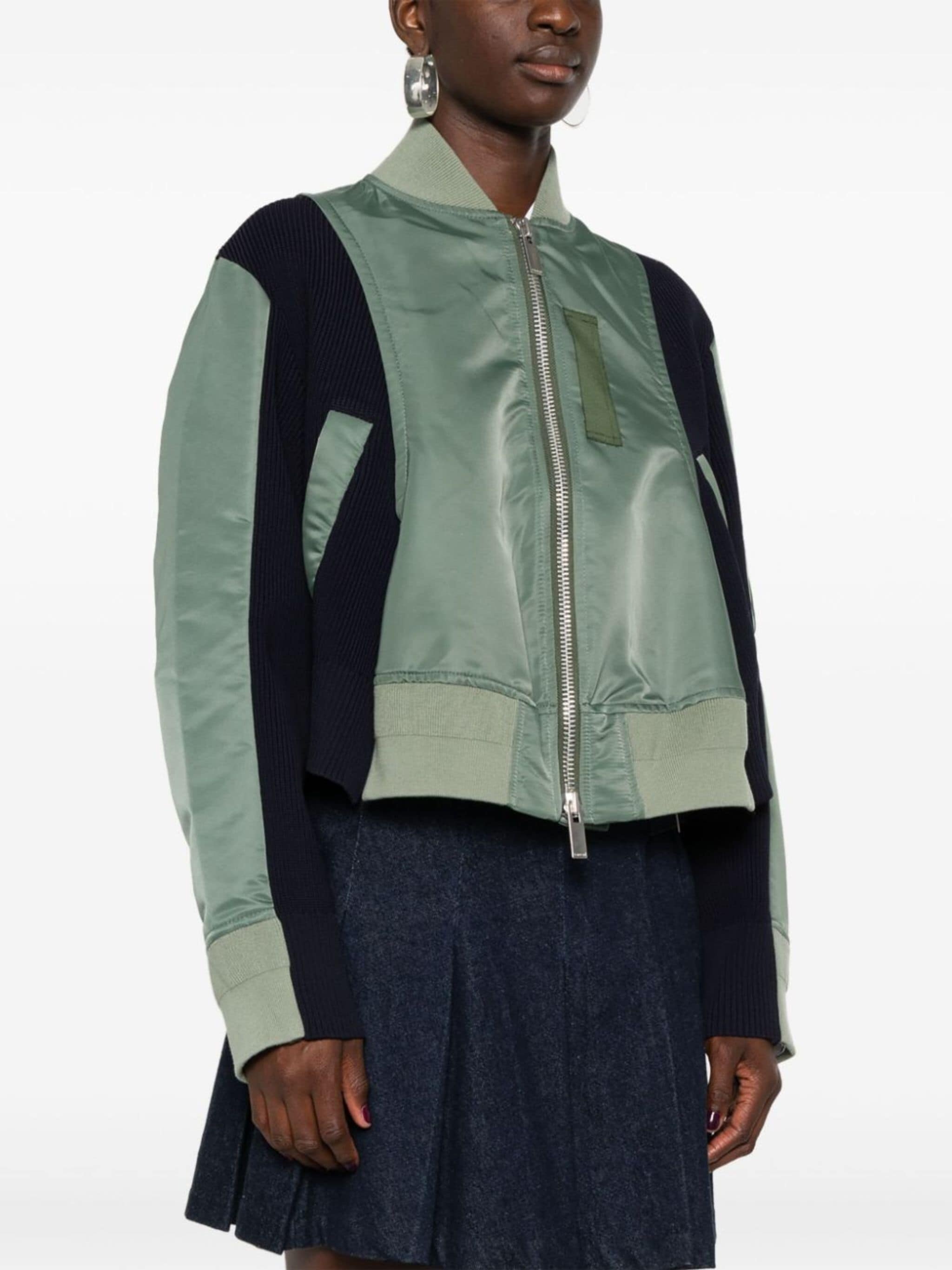 panelled bomber jacket - 3