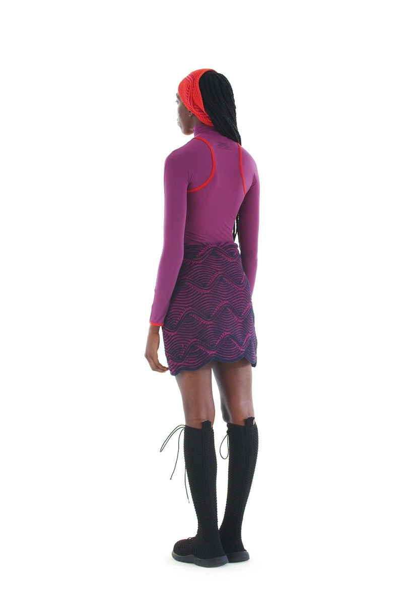 SUPER STRETCH HIGHNECK TANK TOP / purple 3