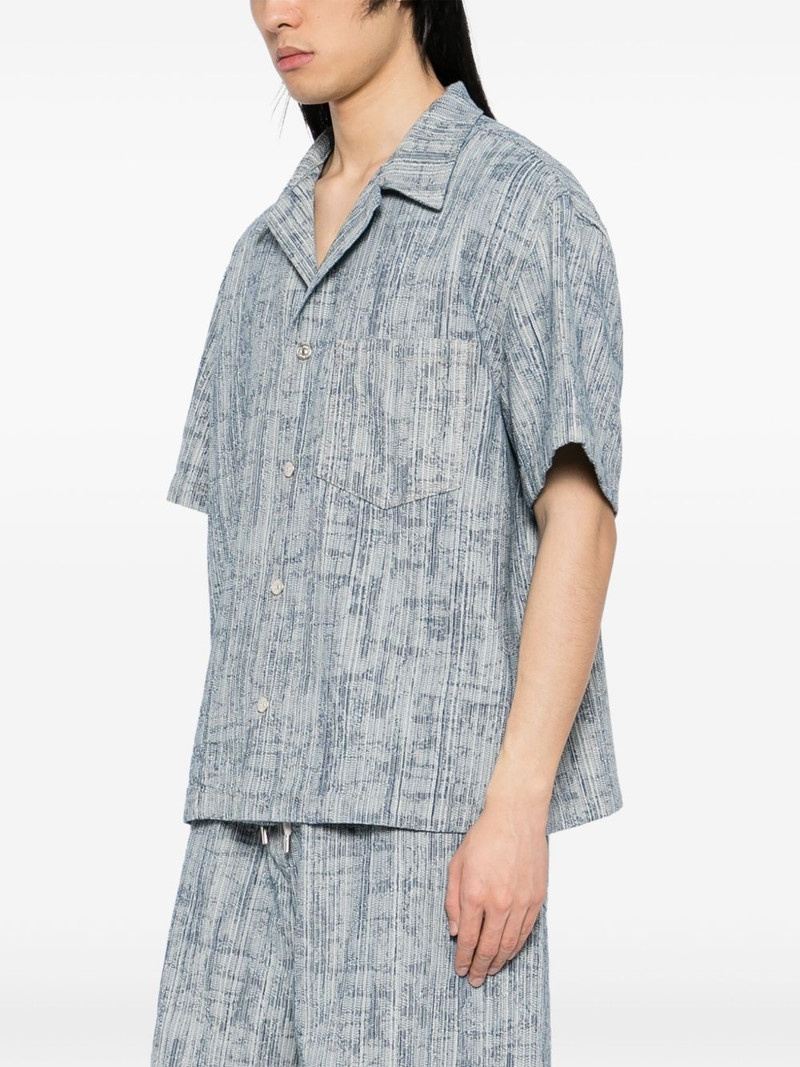 denim jacquard camp shirt 3