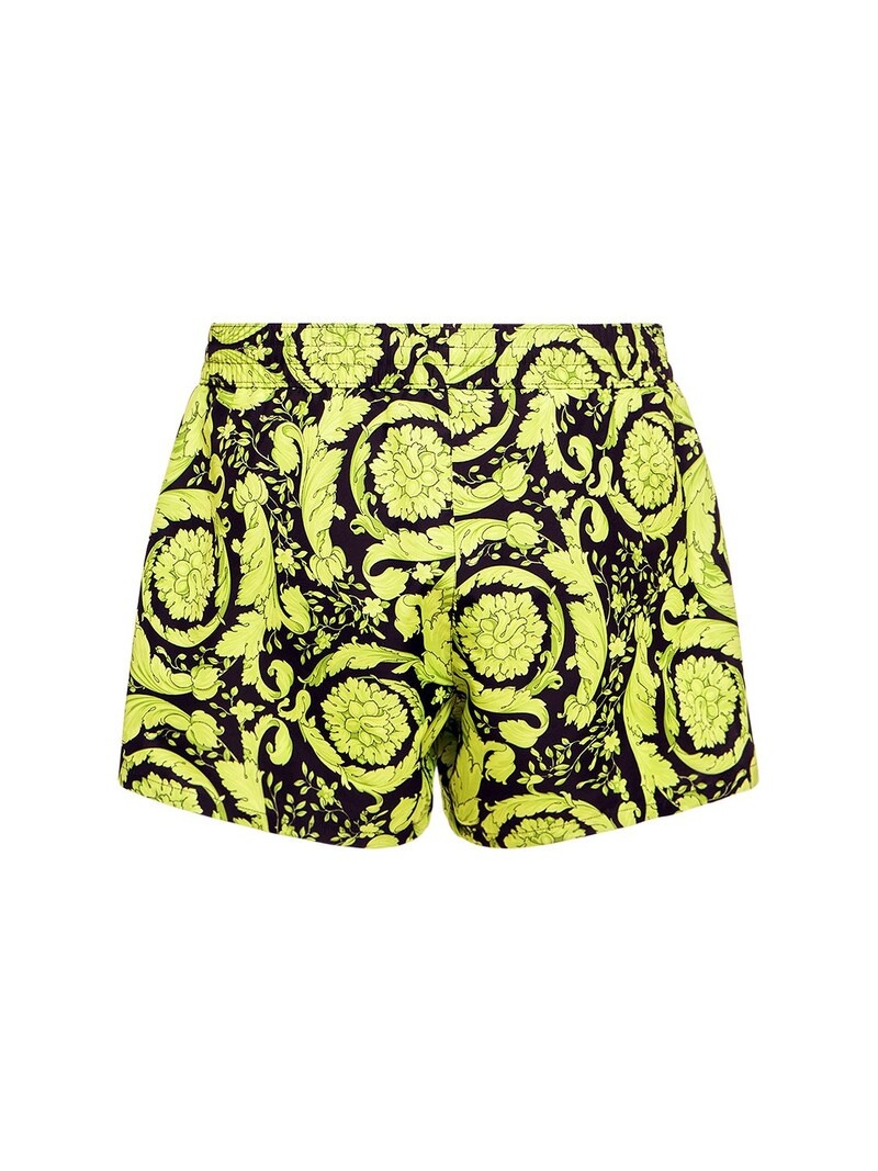 Barocco printed nylon swim shorts - 3