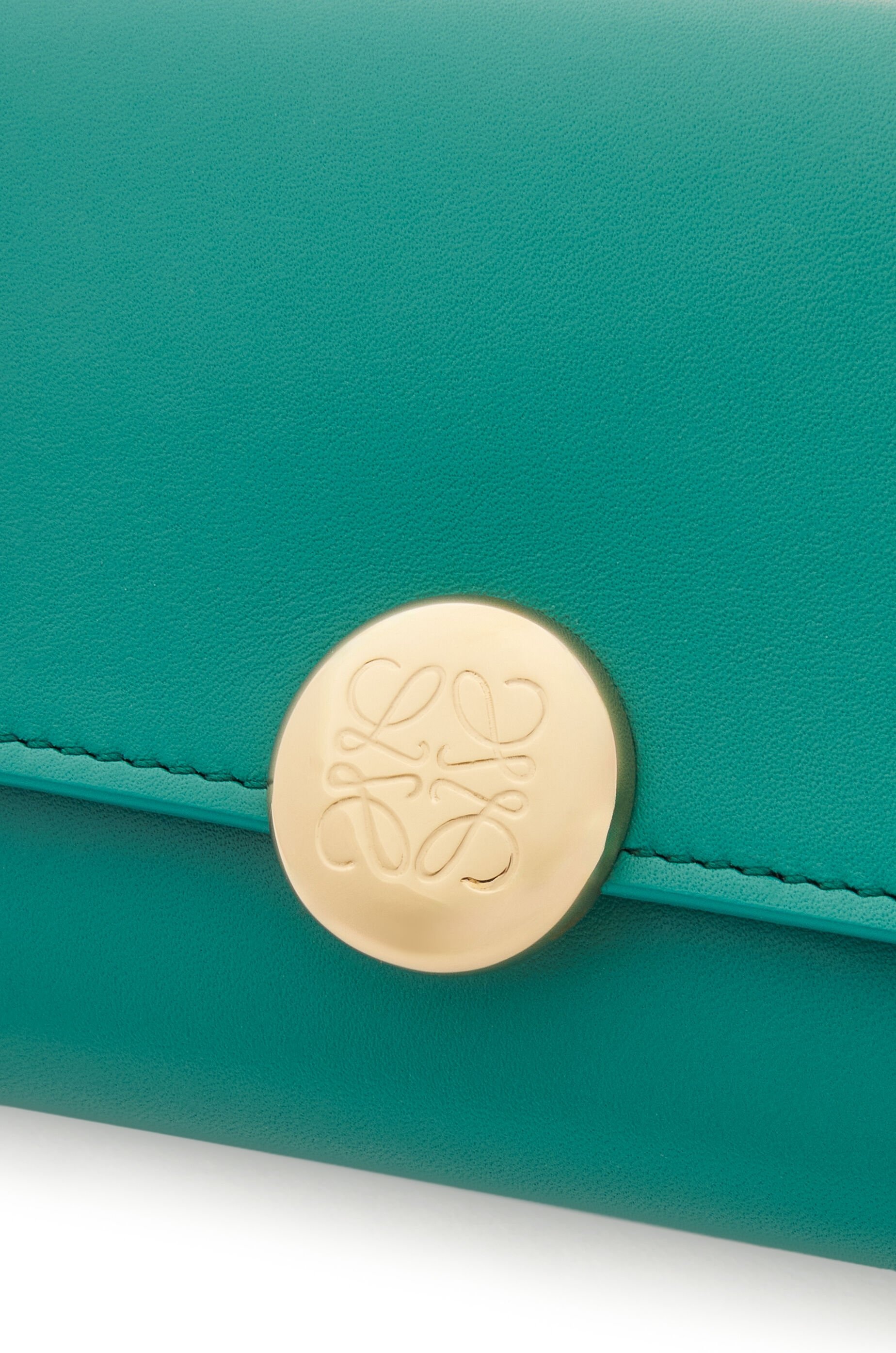 Pebble small vertical wallet in shiny nappa calfskin - 5