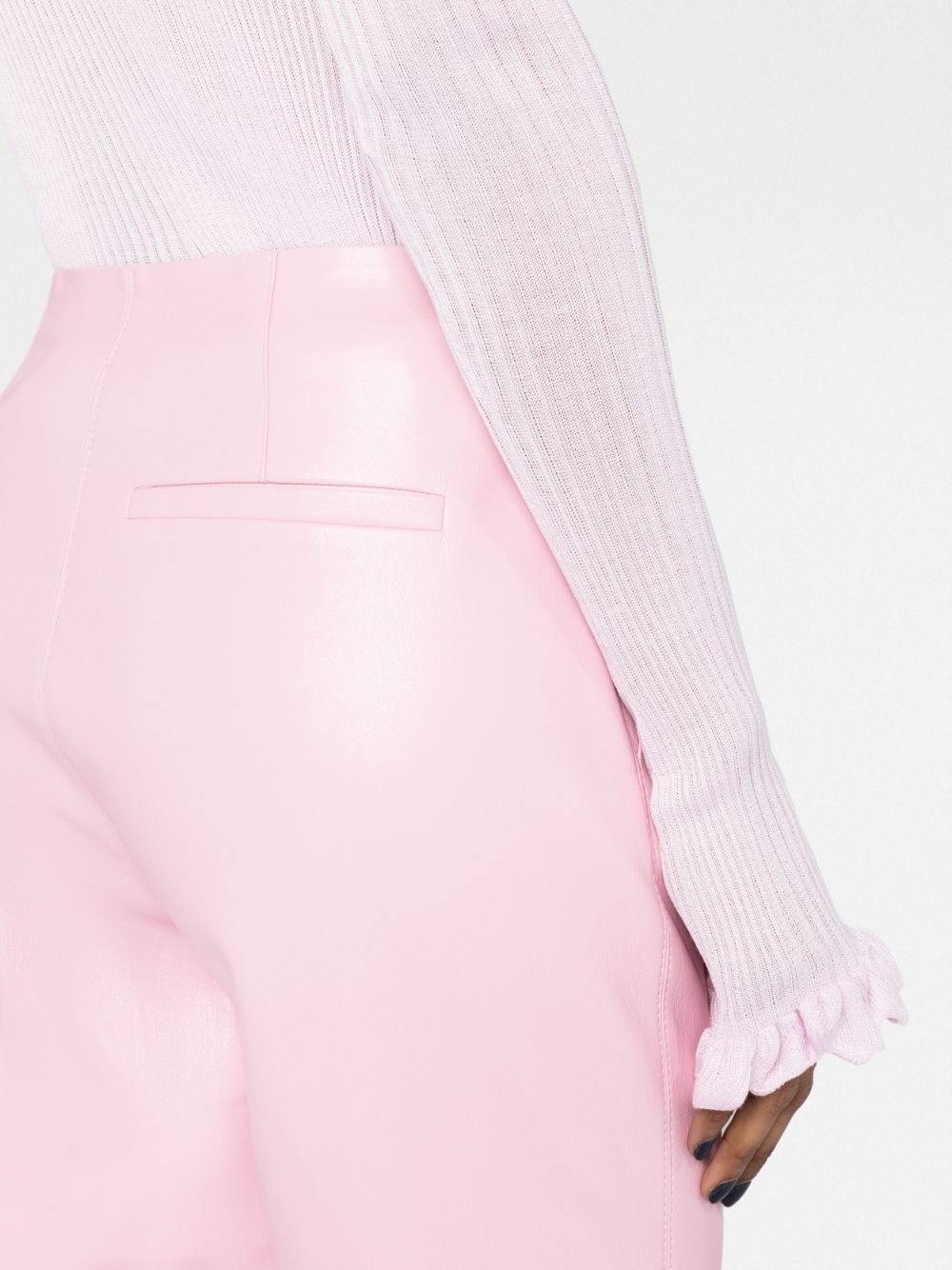 split-hem flared trousers - 3