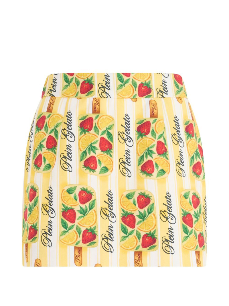 striped-detail mini skirt 1