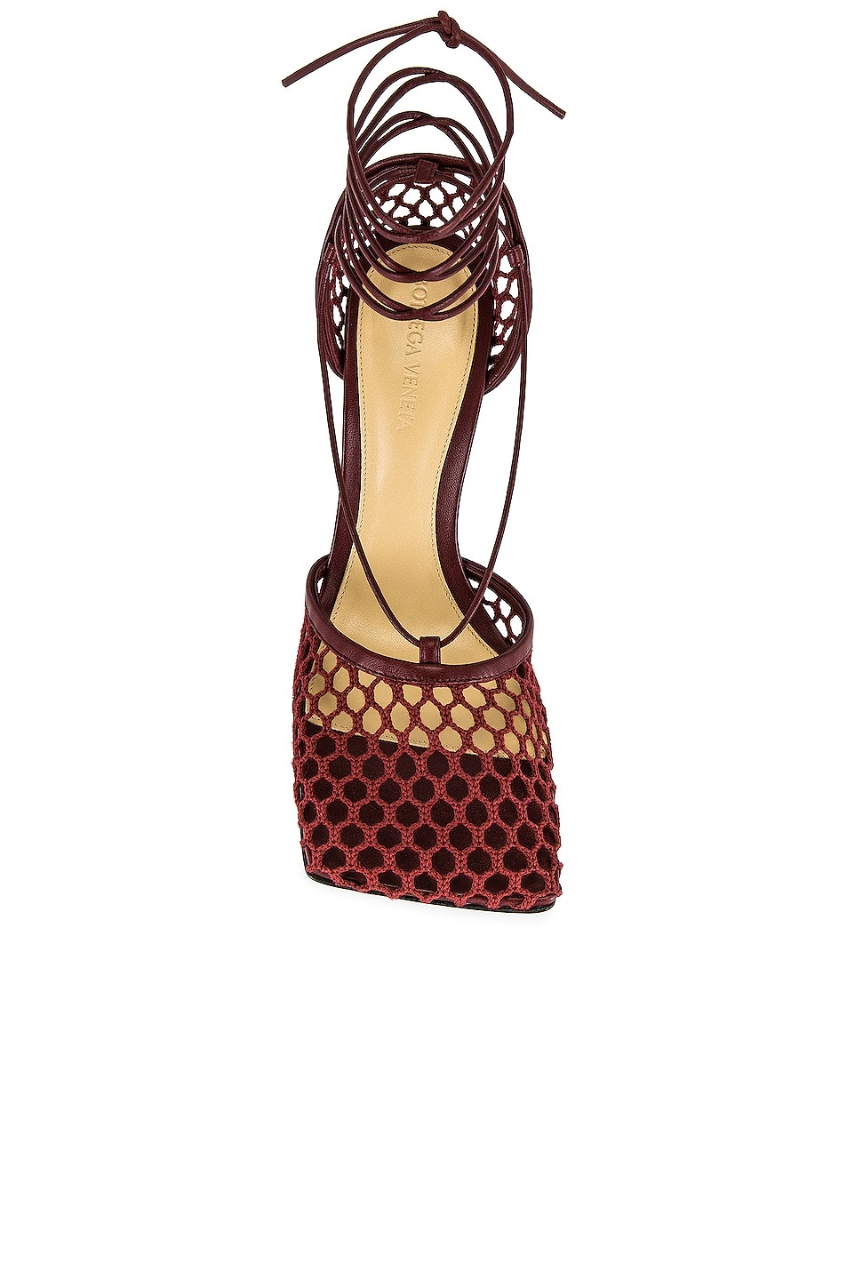 Web Stretch Lace Up Sandals - 4