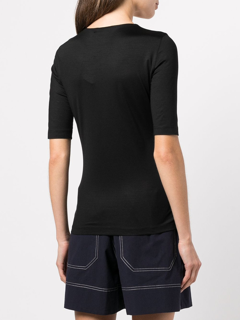 fitted short-sleeve knit top 4