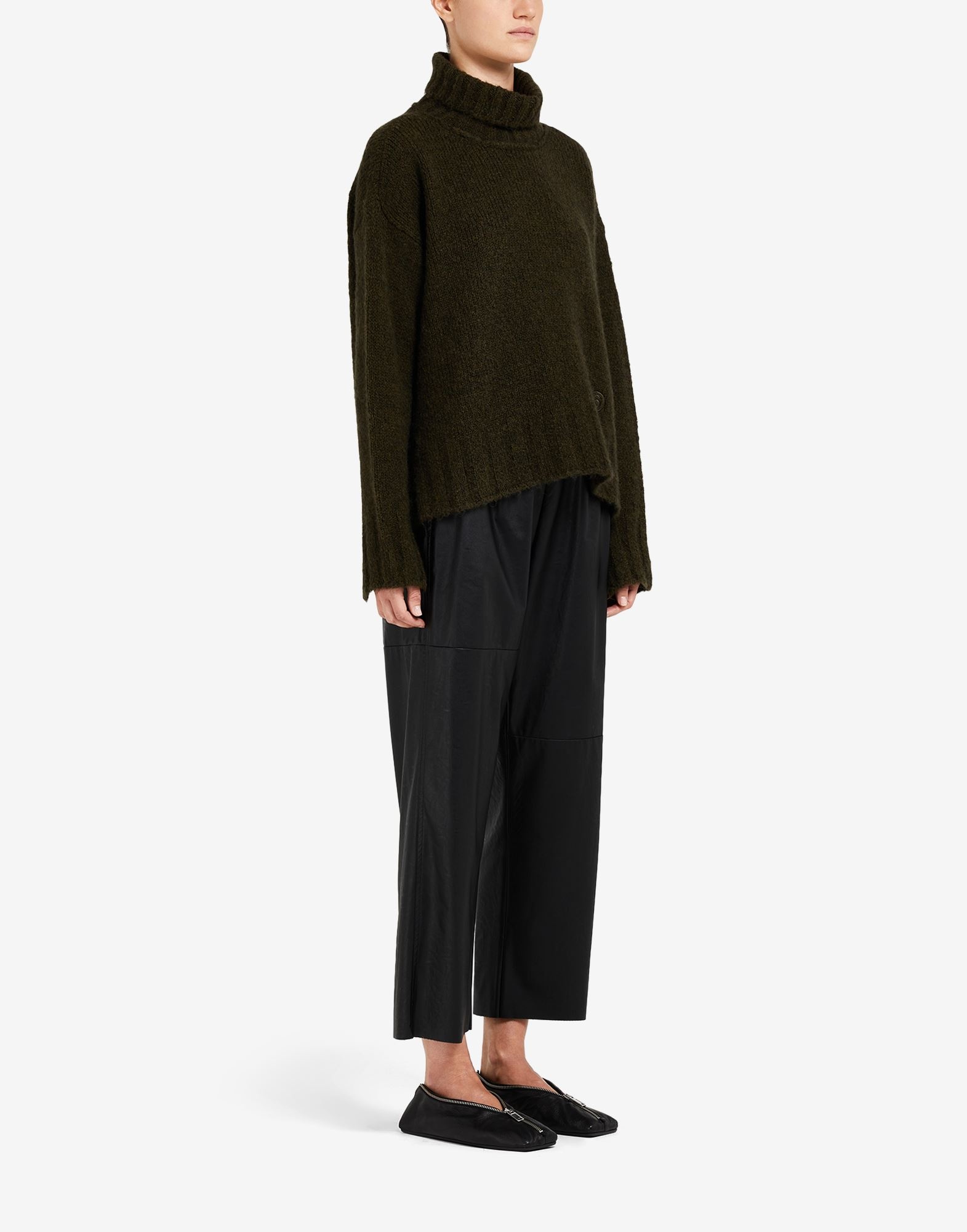 Hairy knit roll-neck sweater - 3