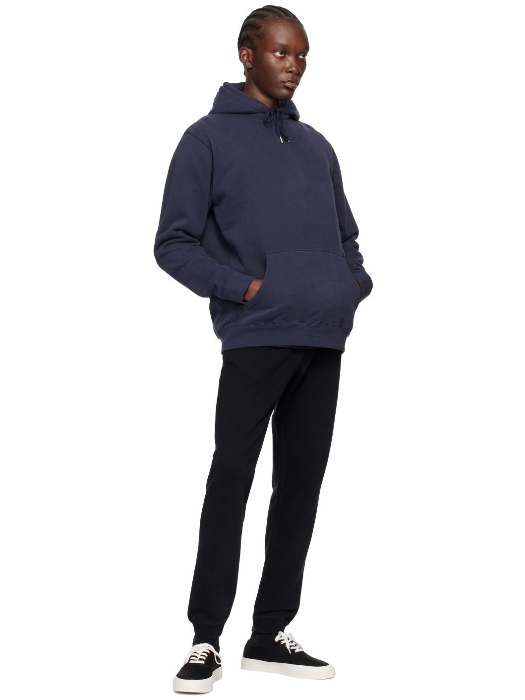 Navy Loopback Hoodie - 4