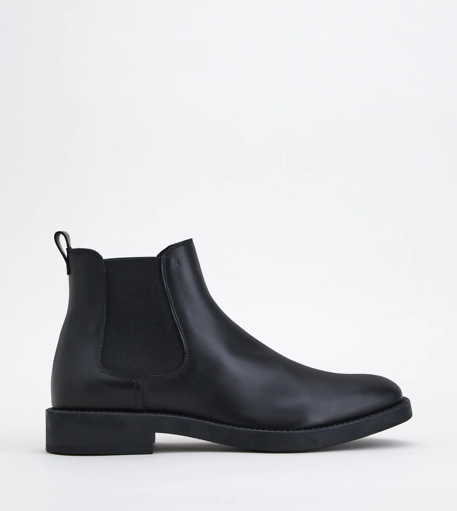 ANKLE BOOTS IN LEATHER - BLACK - 1