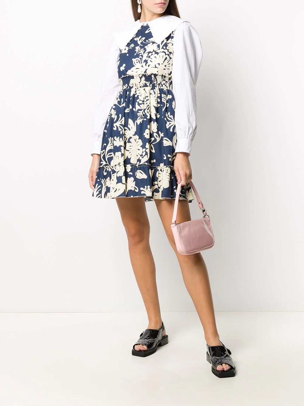 floral-print cotton dress - 2