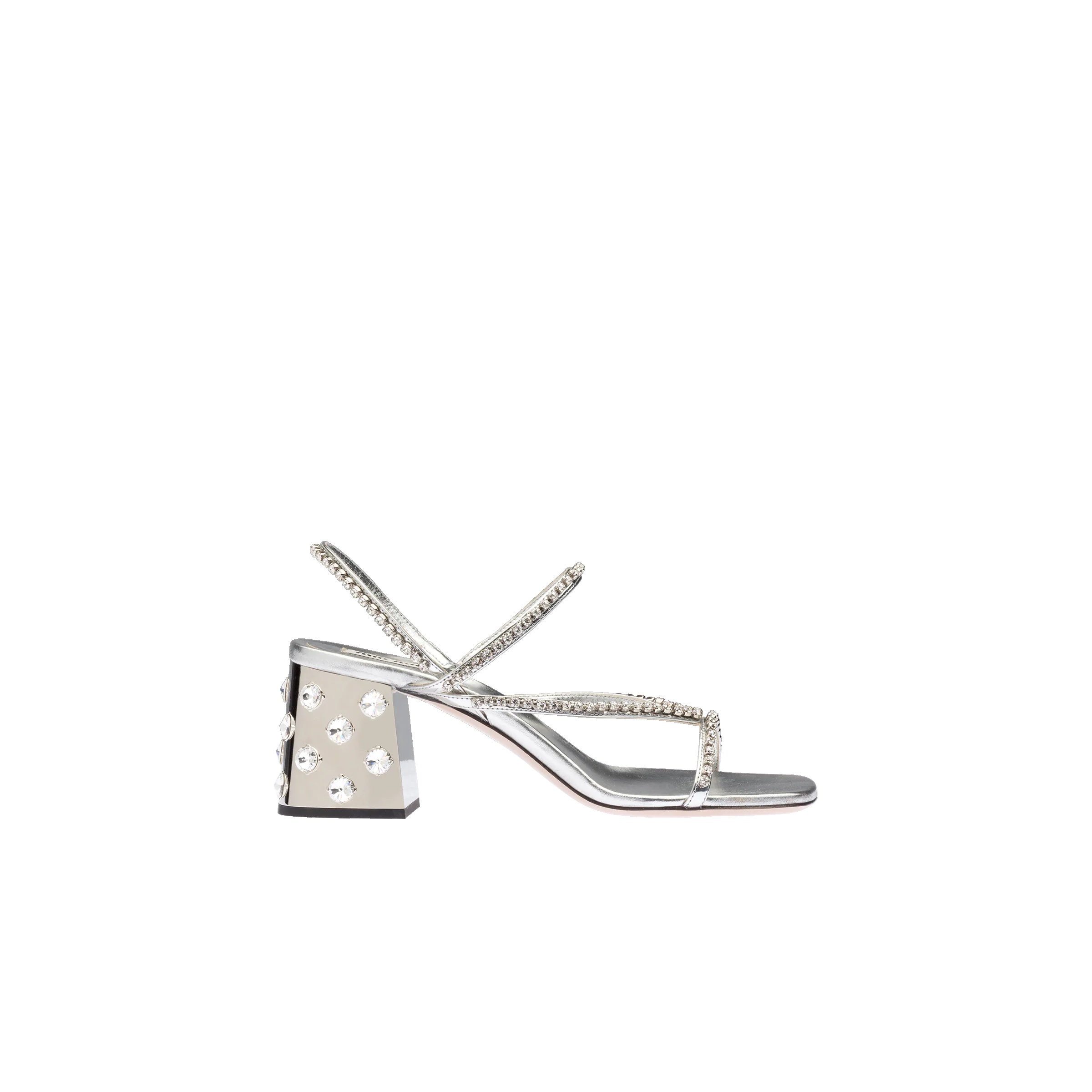 Metallic technical fabric sandals - 2