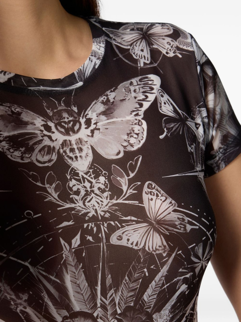 tulle butterfly-print T-shirt 5