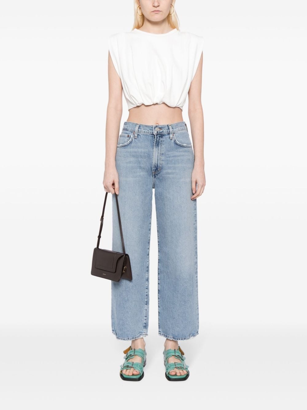 Harper mid-rise cropped jeans - 2
