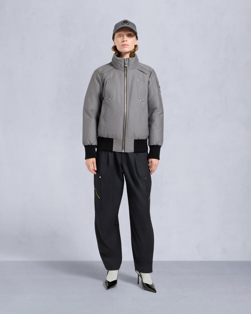 ORIGINAL DEBBIE SHEARLING TRIM BOMBER JACKET 8