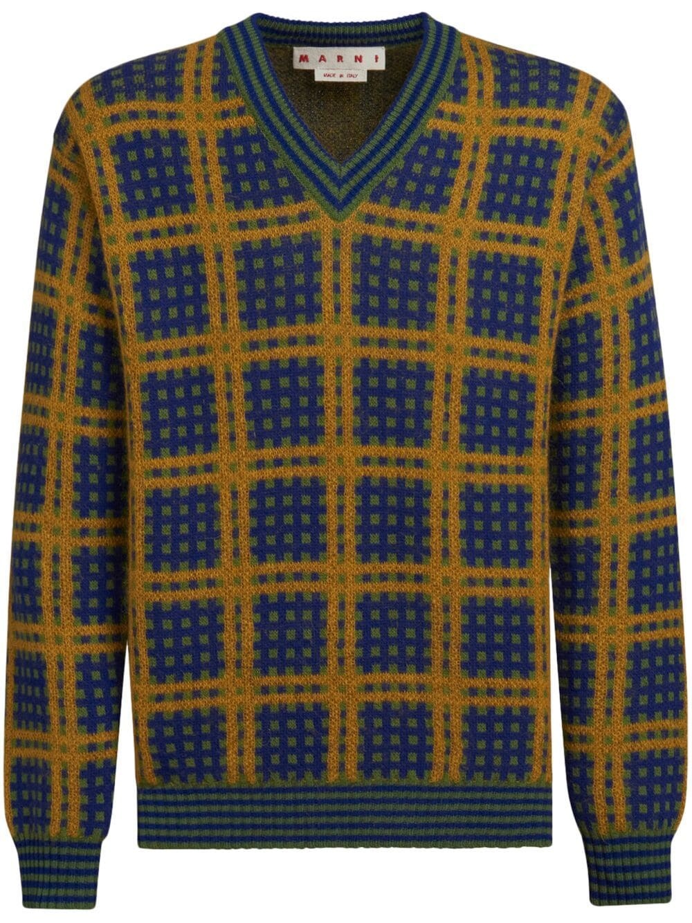 check-pattern pullover - 1