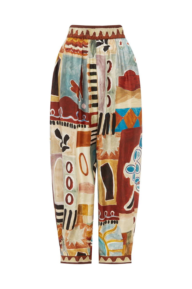 Michelle Tapered Silk Pant 1
