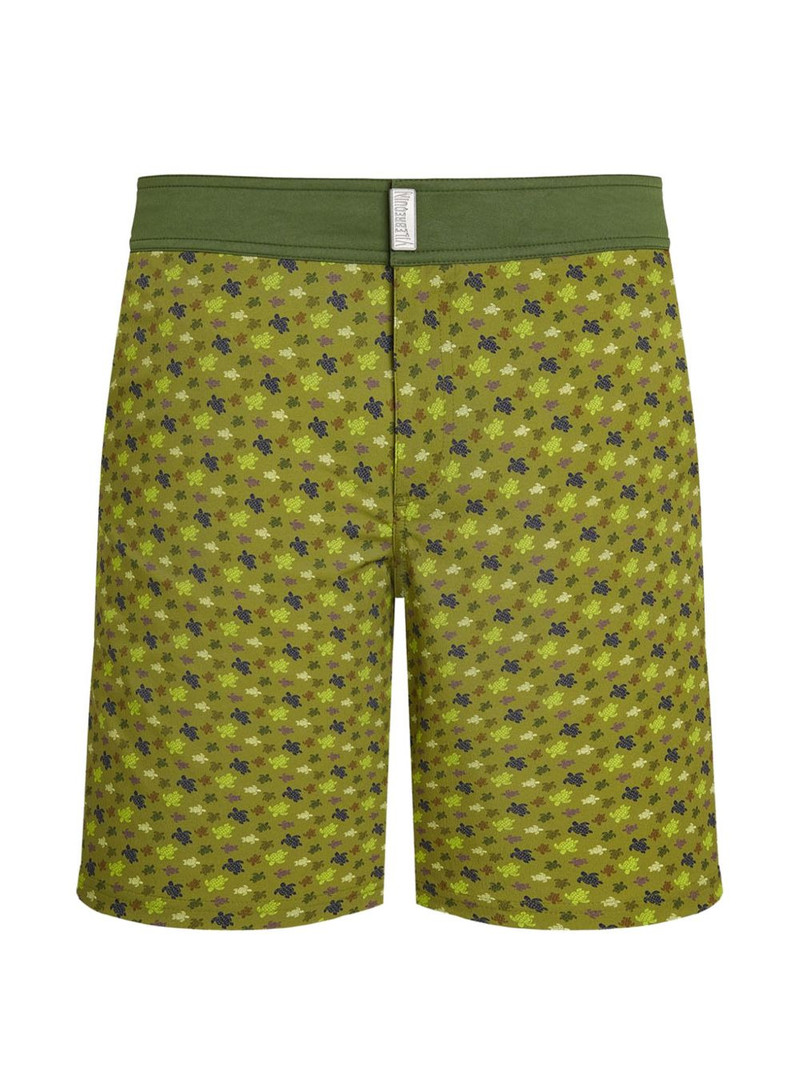 turtle-pattern swim shorts 1
