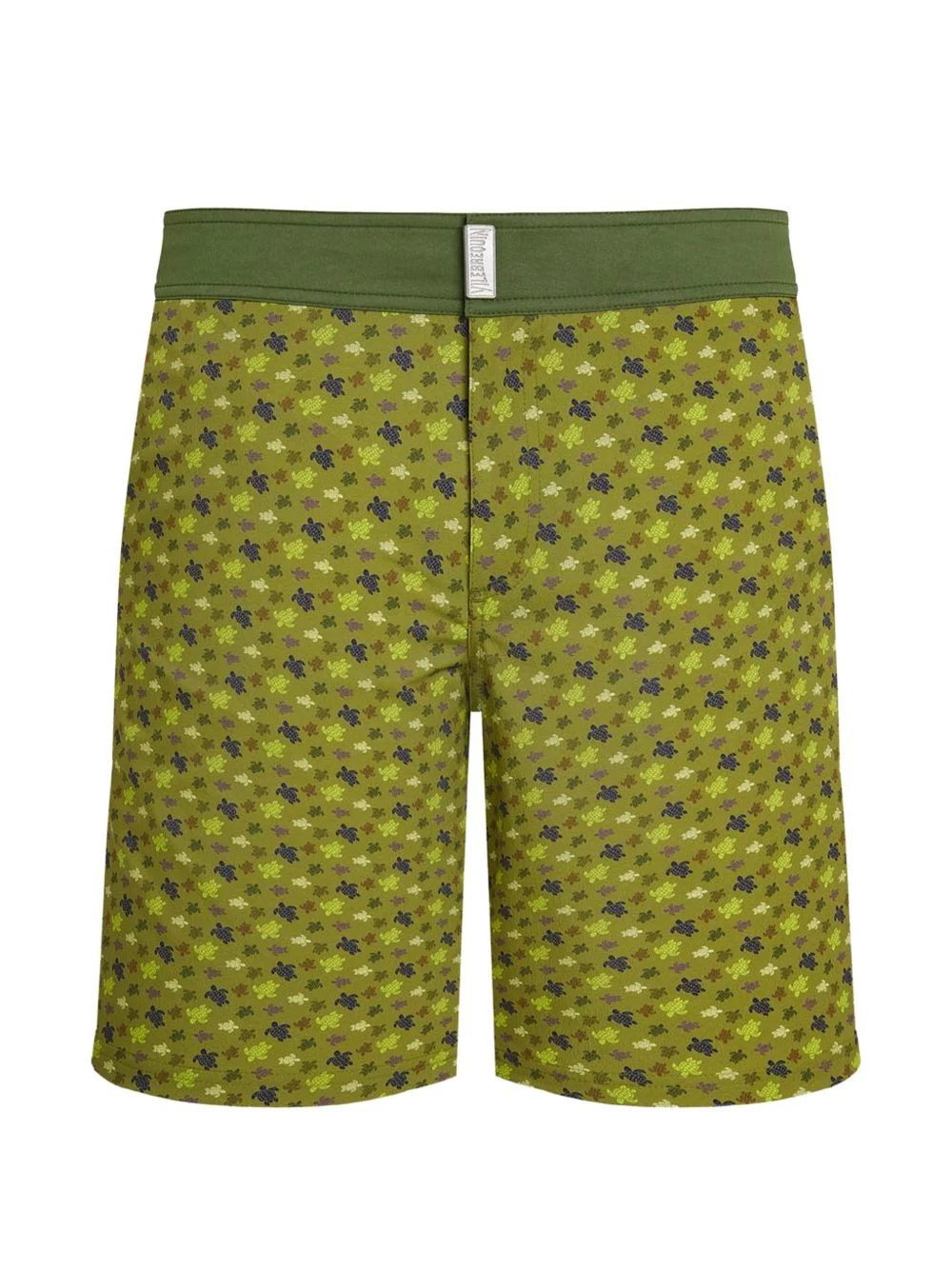turtle-pattern swim shorts - 1
