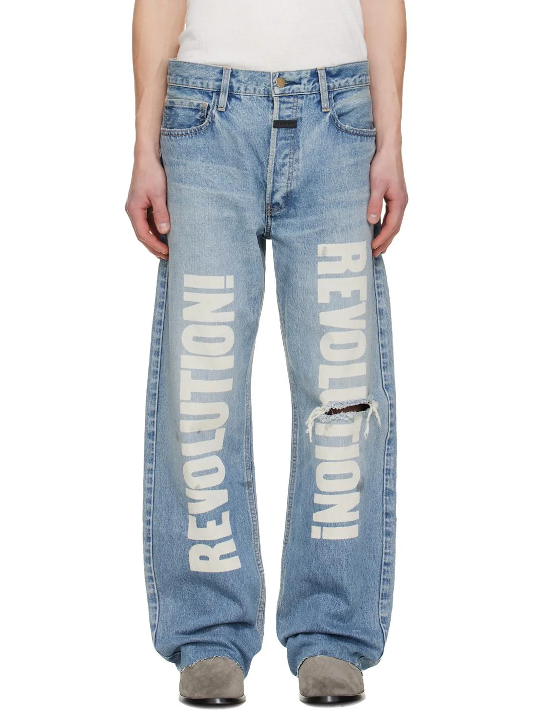 Blue Straight 'Revolution' Jeans - 1