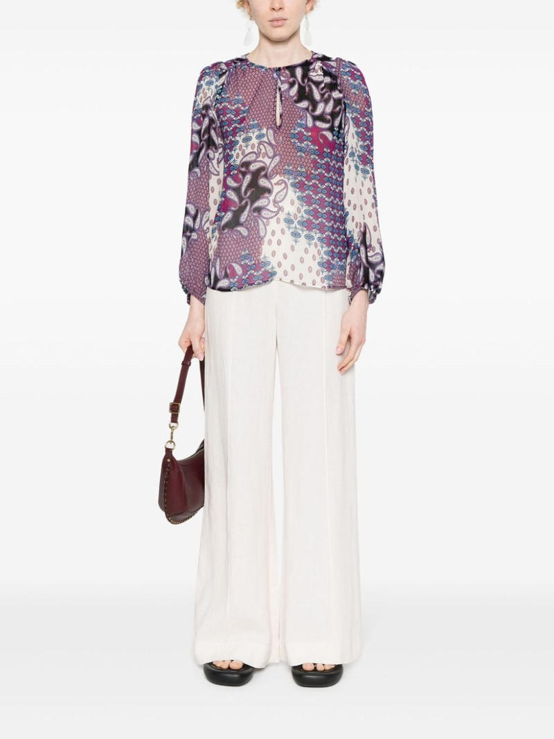 ba&sh Blair georgette blouse outlook