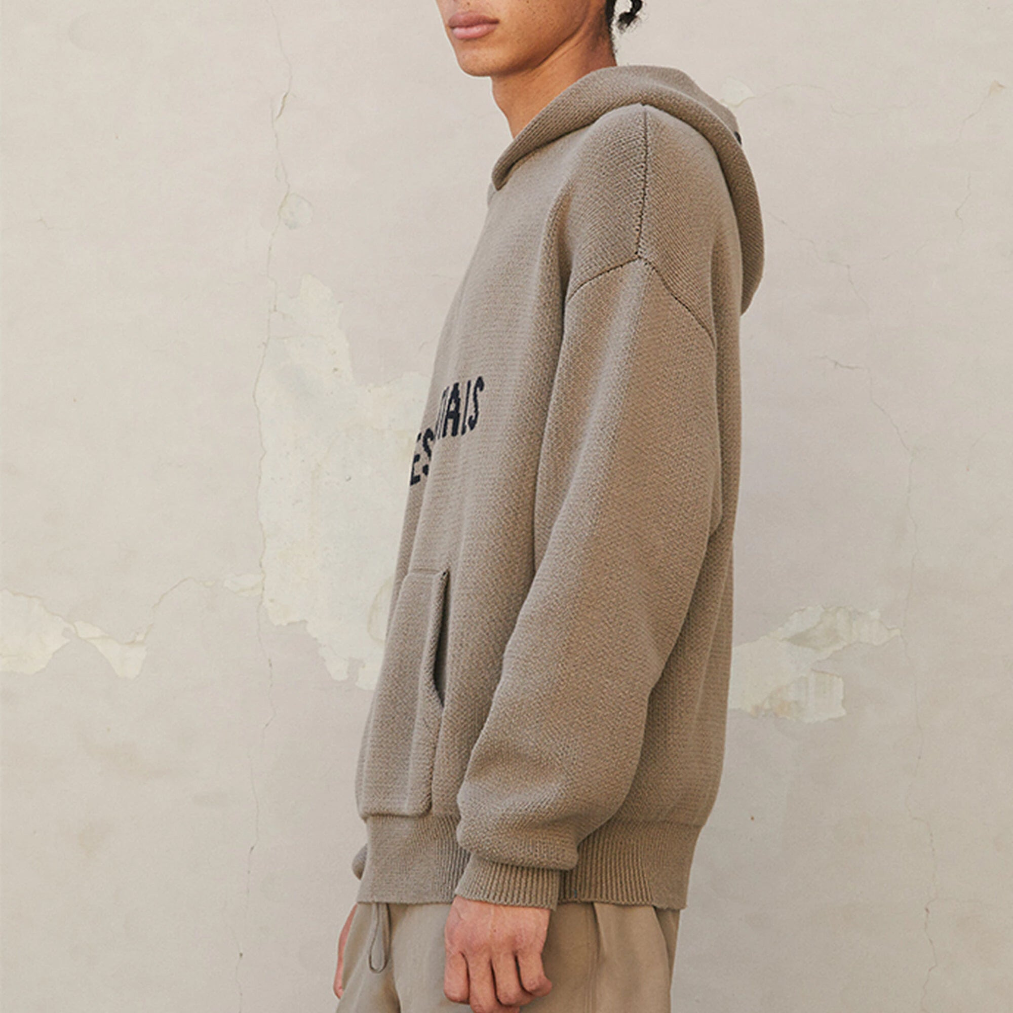Fear of God Essentials FW21 Knit Pullover Logo Hoodie 'Harvest' FOG-FW21-014 - 5