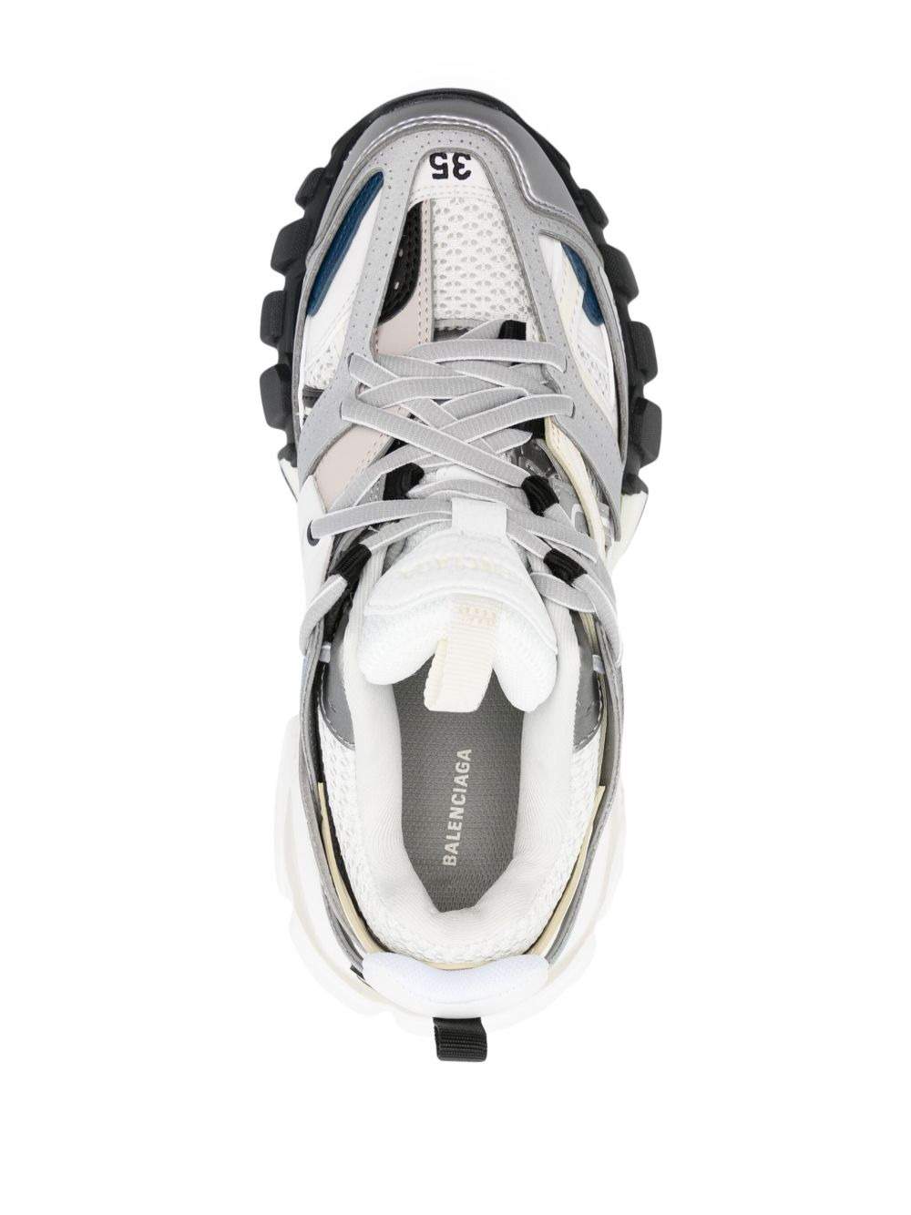 Track panelled-design sneakers - 4