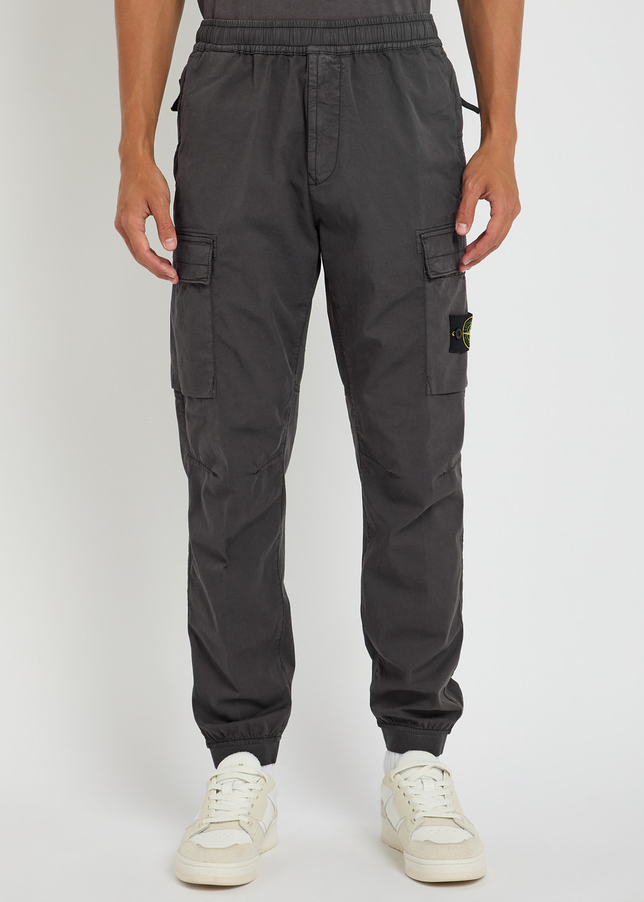 Stone Island Logo Stretch-cotton Cargo Trousers - 2