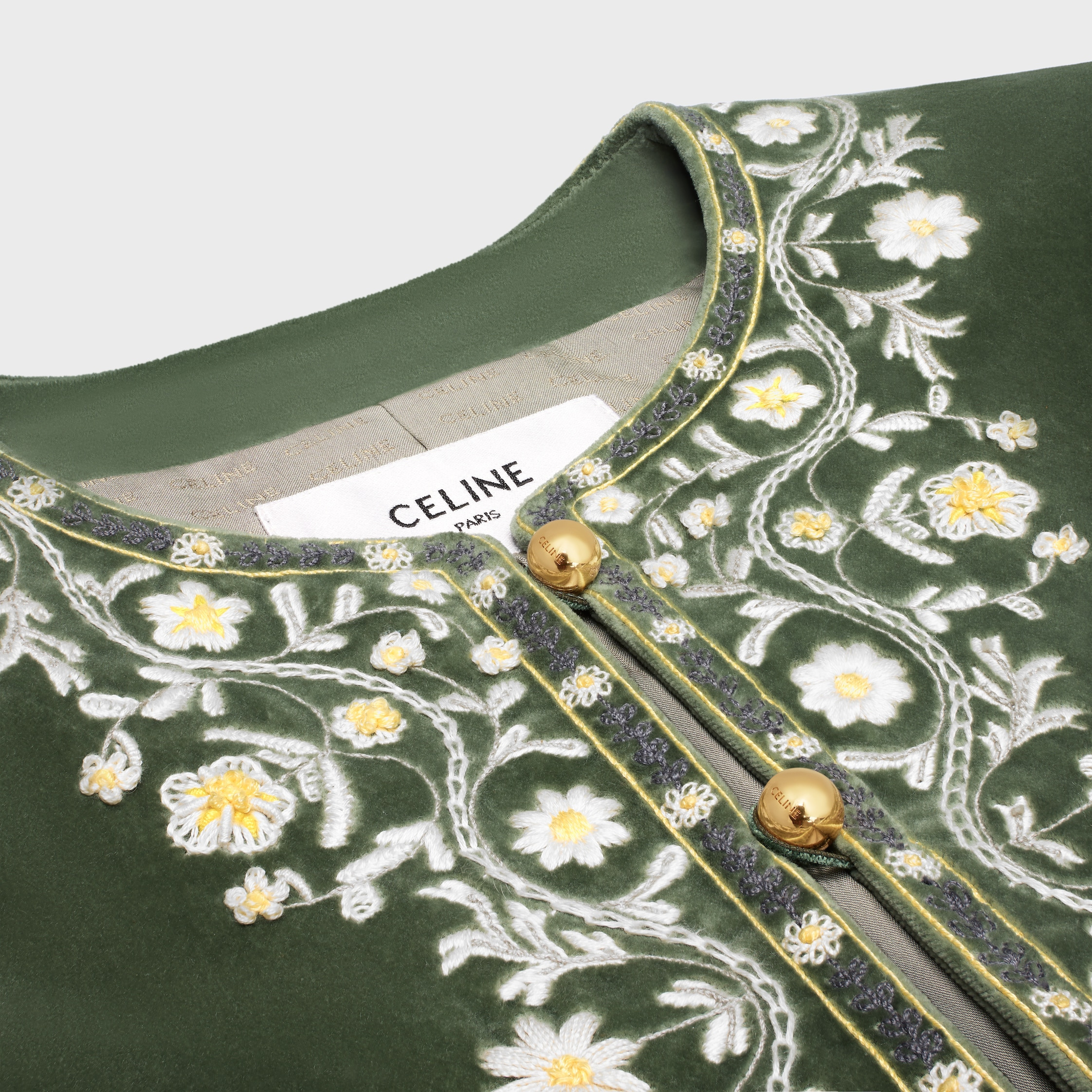 embroidered chelsea jacket IN velvet - 3