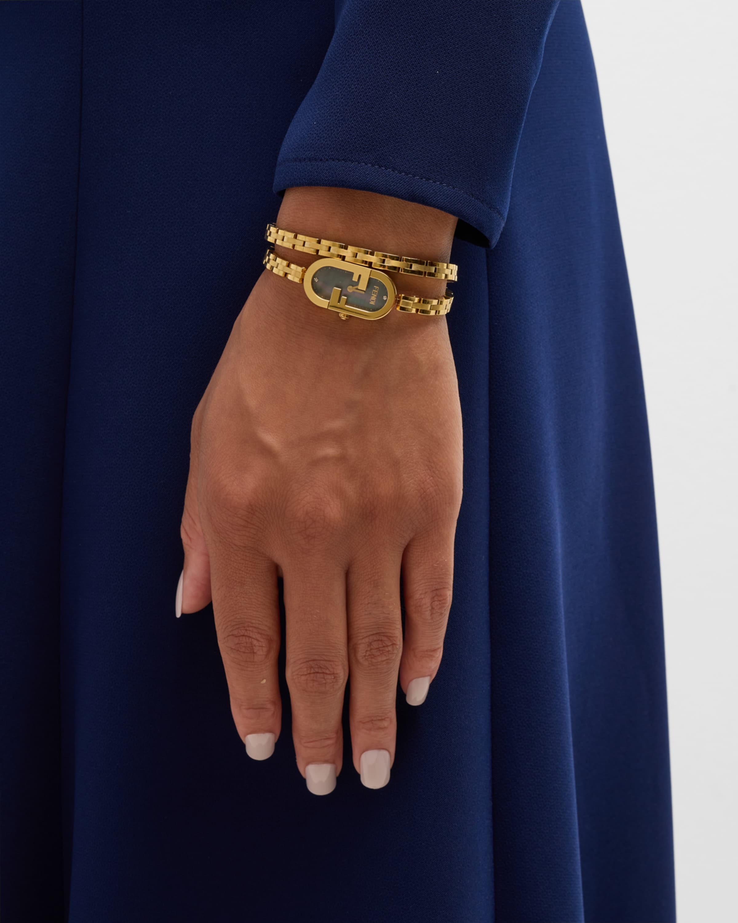 FENDI＊ブレスレット（O'LOCK BRACELET） O'Lock Bracelet Crystals Gold | Fendi