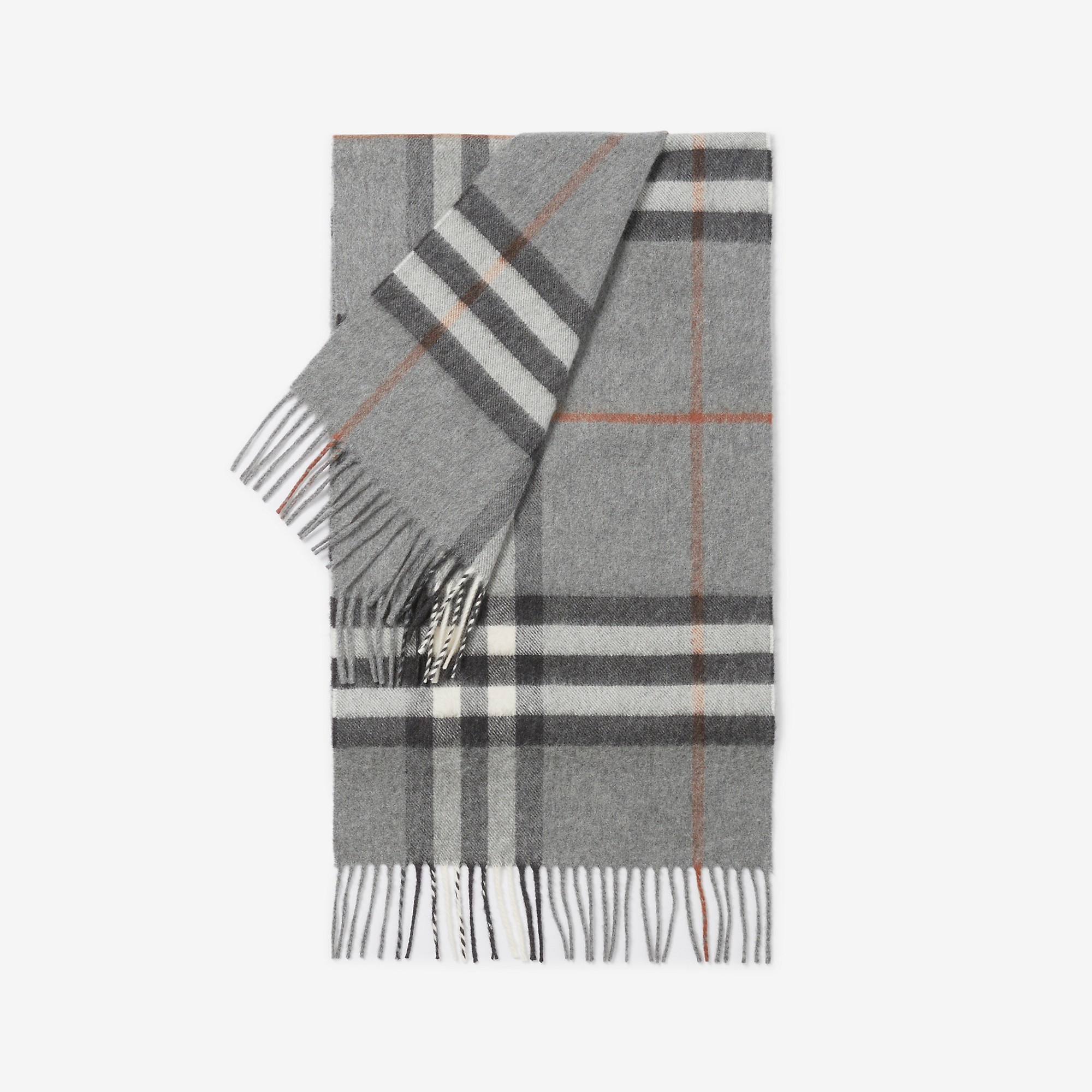 BURBERRY Reversible Check And Monogram Cashmere Scarf