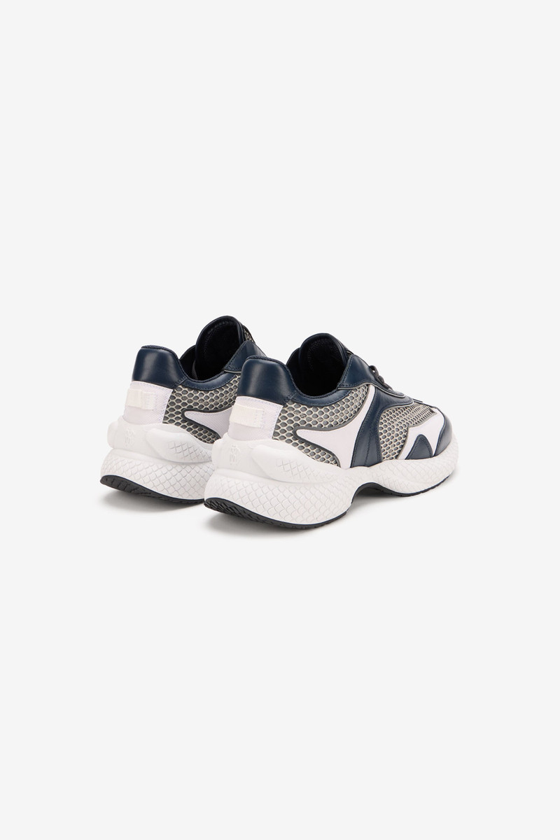 Roberto Cavalli Navy Blue Chunky Sneaker outlook