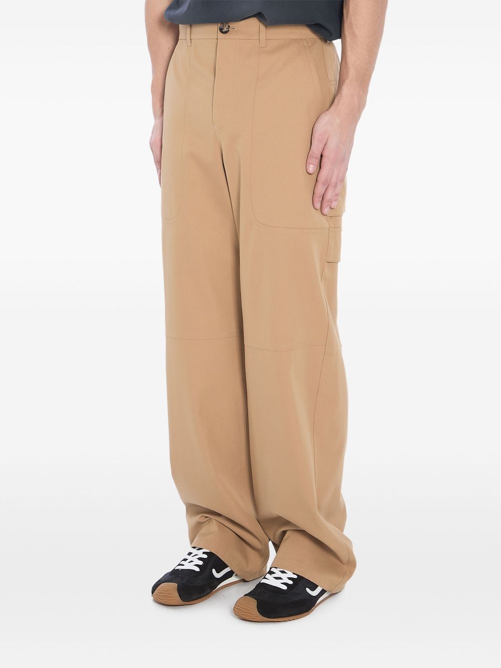 straight-leg cargo trousers - 2