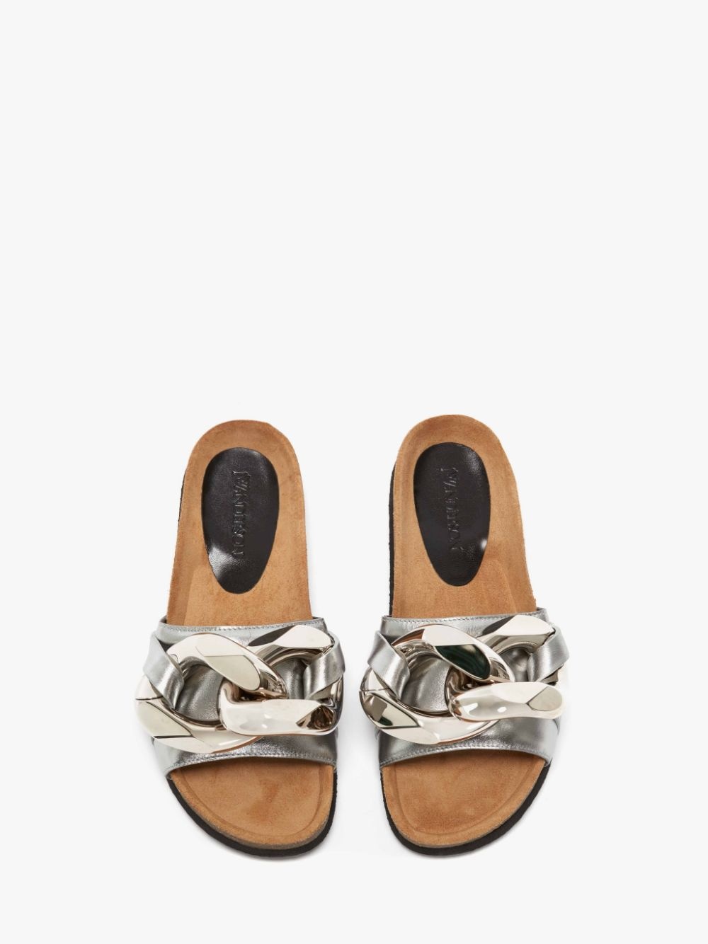 WOMEN'S CHAIN LOAFER SLIDES - 4