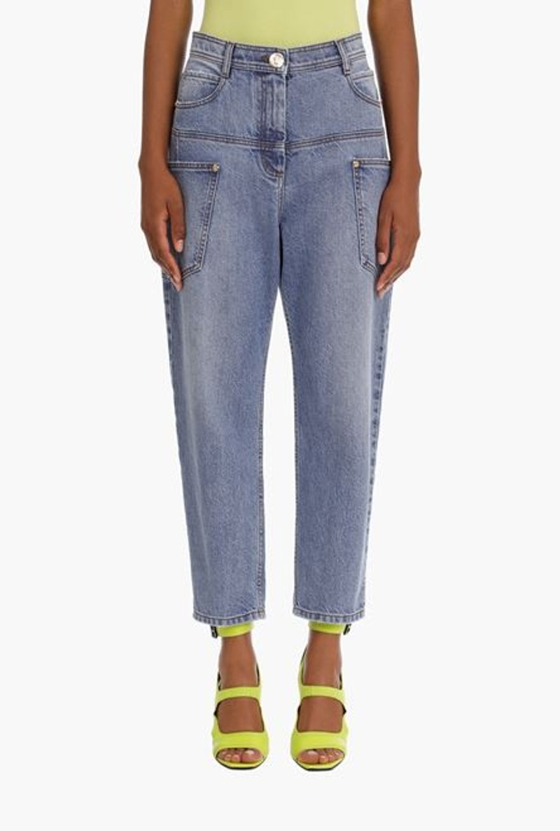 Faded blue denim boyfriend jeans 6