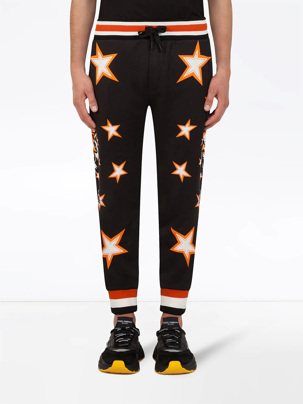 star-print track pants - 3