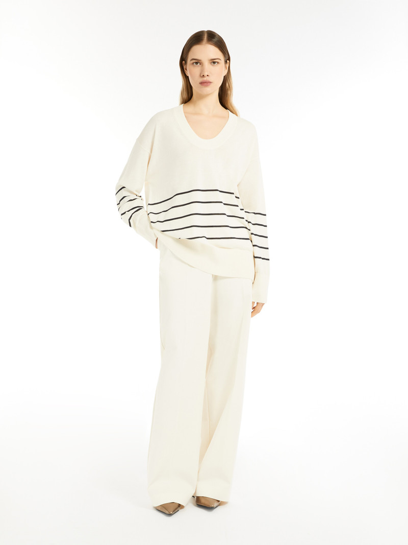 Max Mara LEVANTE Oversized cotton and silk sweater outlook