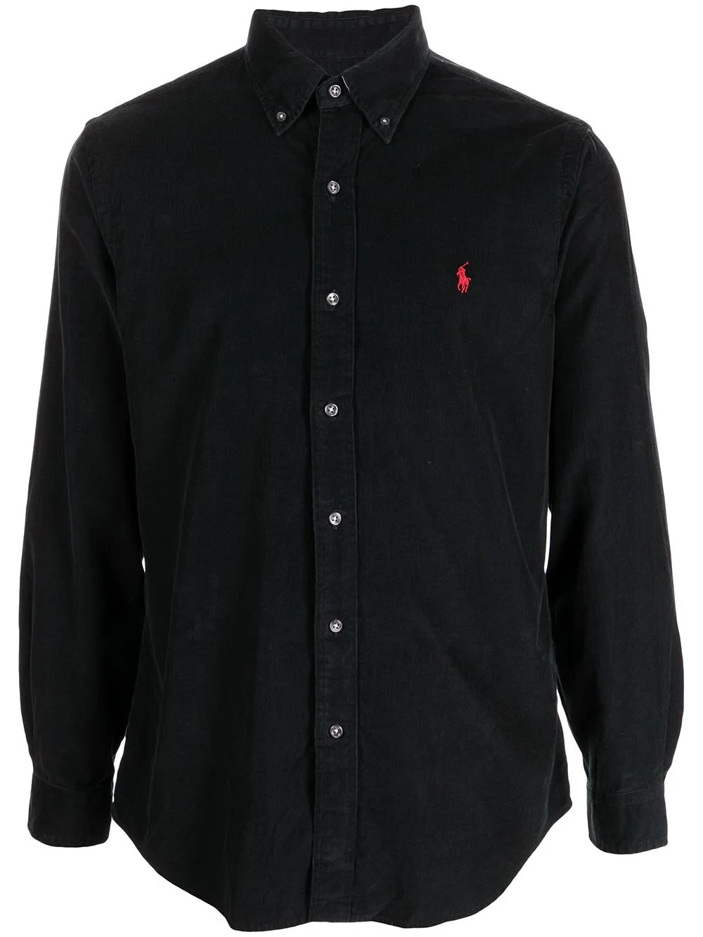 embroidered-logo cotton shirt - 1