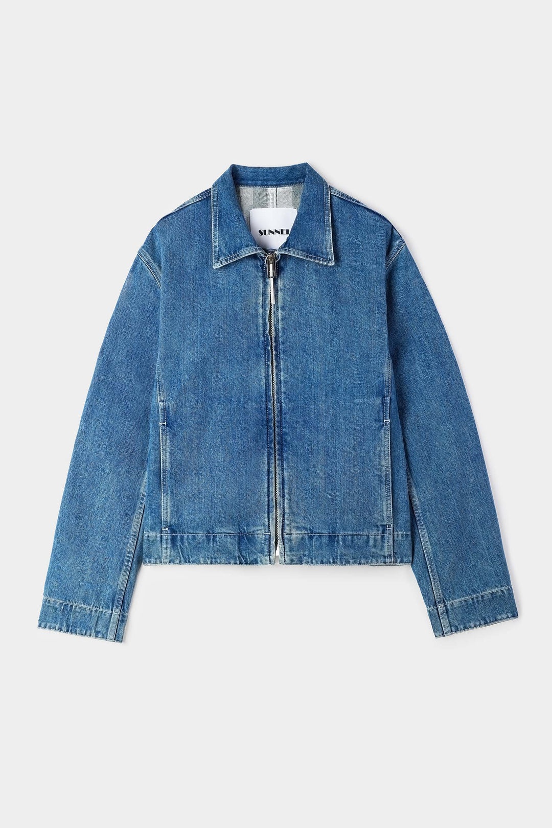 DENIM BOMBER / light washed - 2