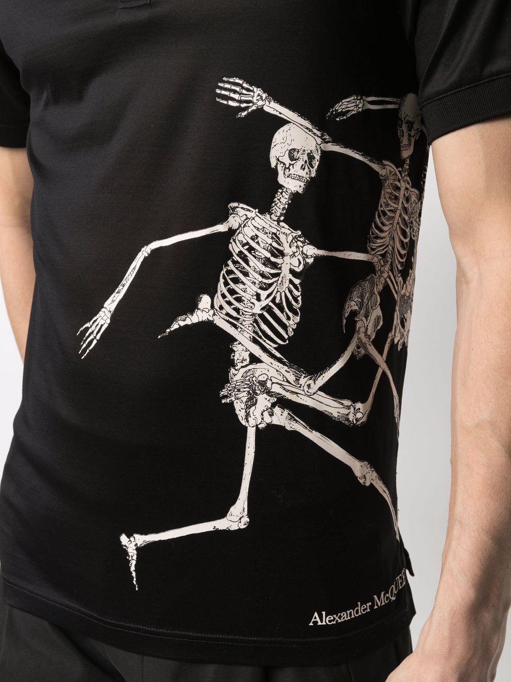 skeleton-print polo shirt - 5