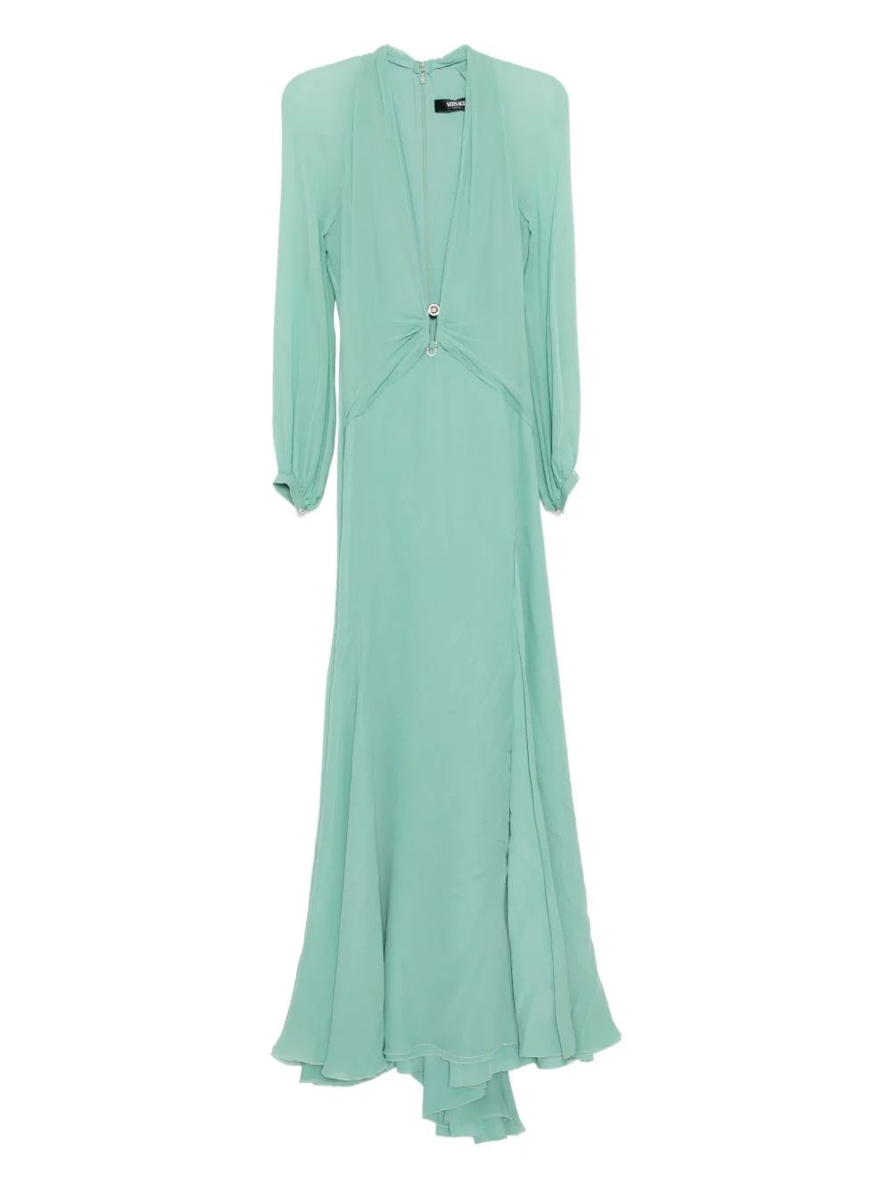 silk georgette gown - 1