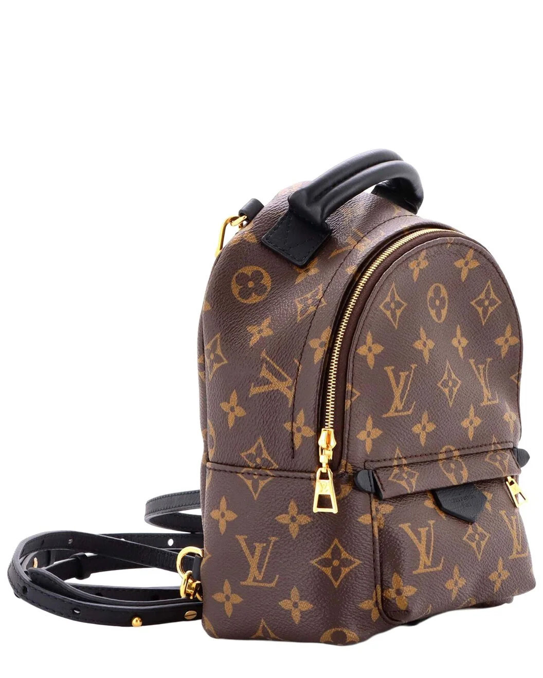 Louis Vuitton Brown Monogram Canvas Palm Springs Mini (Authentic Pre-Loved) - 1